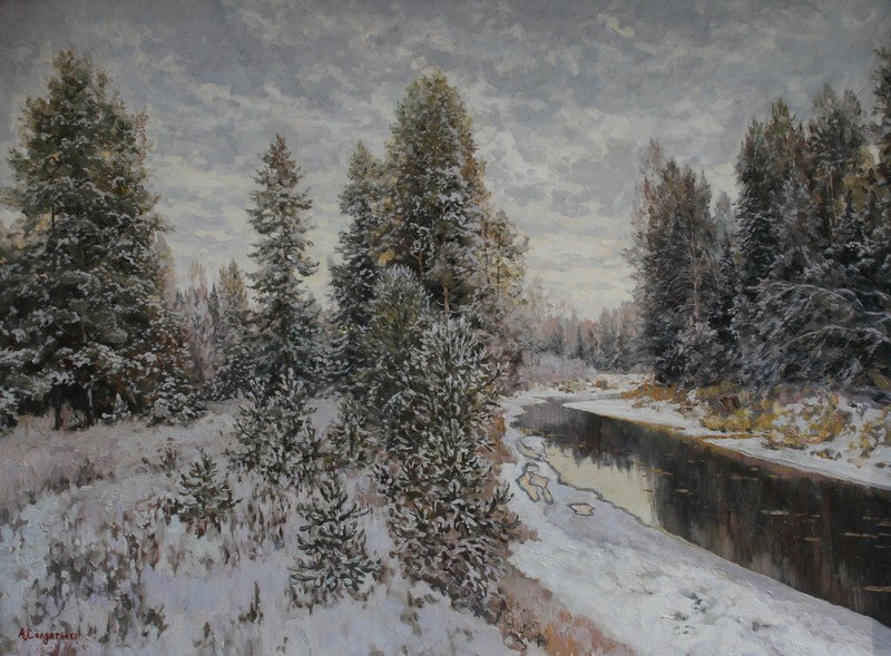зима 2013г. х.м. 60х80